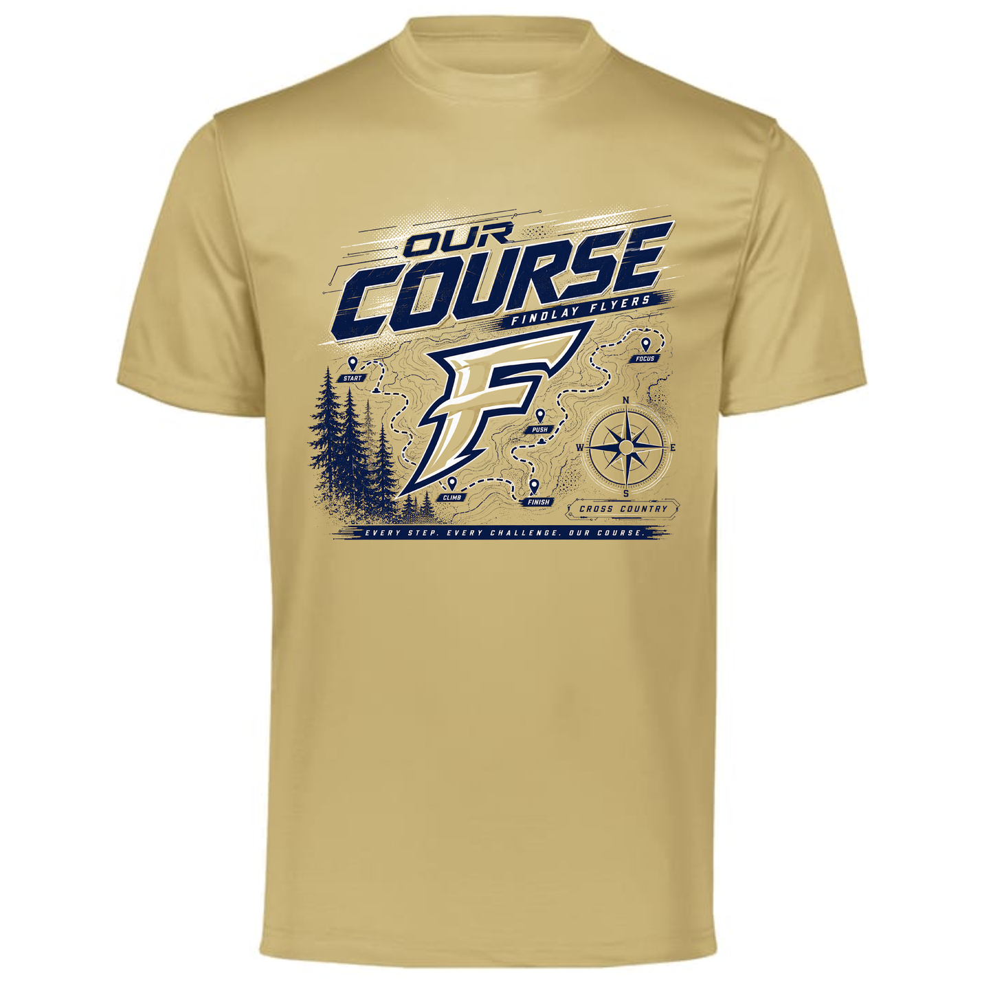 Findlay Flyers Our Course Cross Country Performance Tee