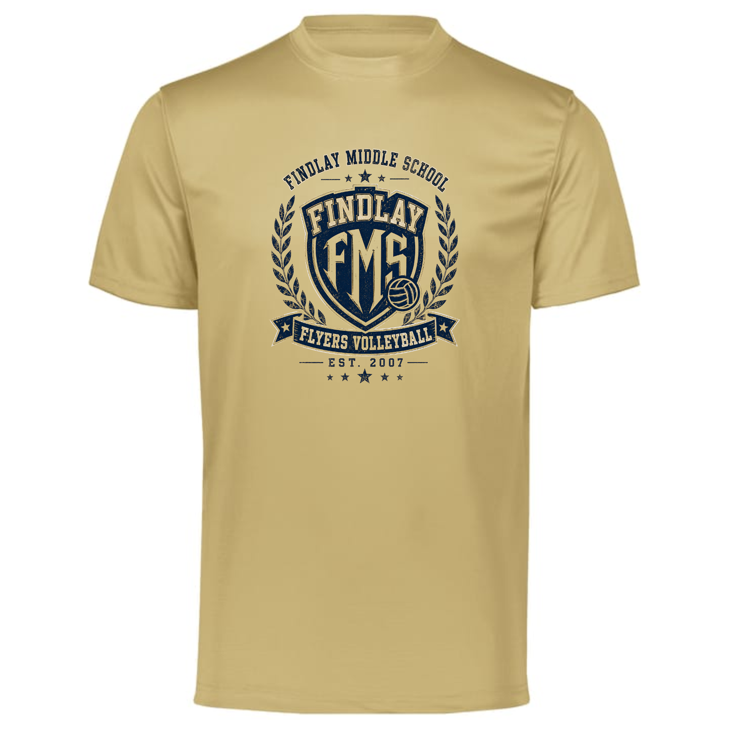 Findlay Middle School Flyers Volleyball Performance Tee