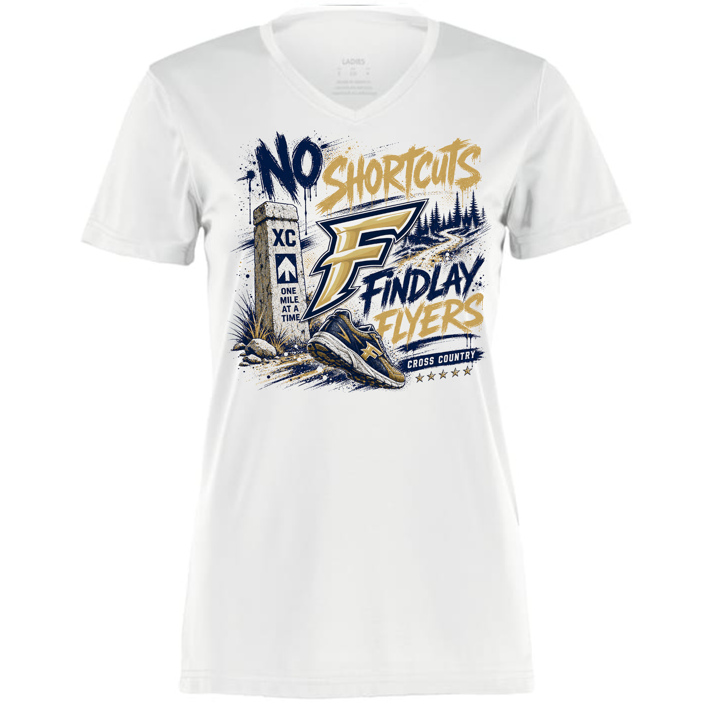 No Shortcuts Cross Country Performance Tee