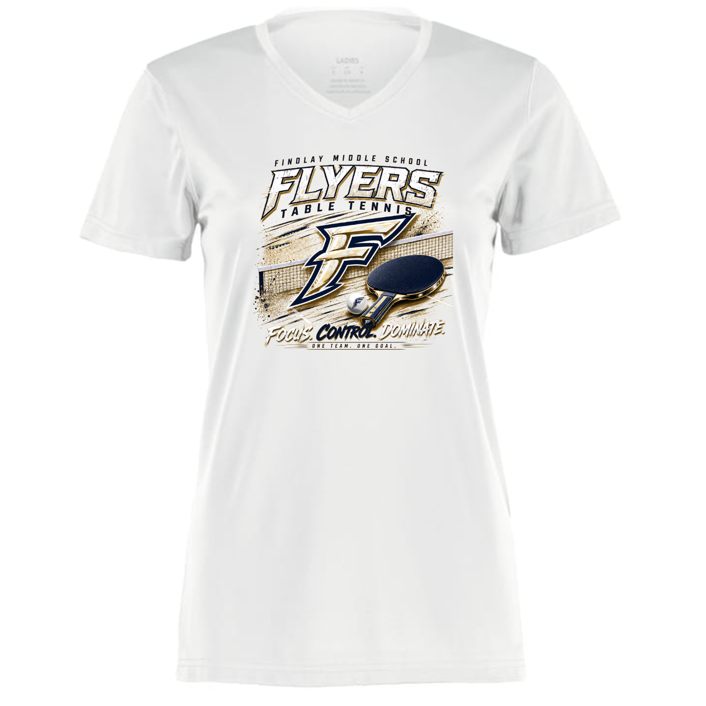 Findlay Flyers "Focus. Control. Dominate." Performance Tee