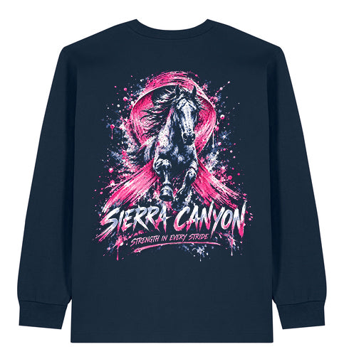 Sierra Canyon “Strength in Every Stride” Unisex Long Sleeve Breast Cancer Awareness Tee