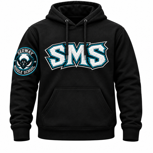 Sedway Middle School Ravens – Premium SMS Embroidered Hoodie
