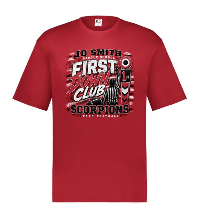 JD Smith First Down Club Performance T-Shirts