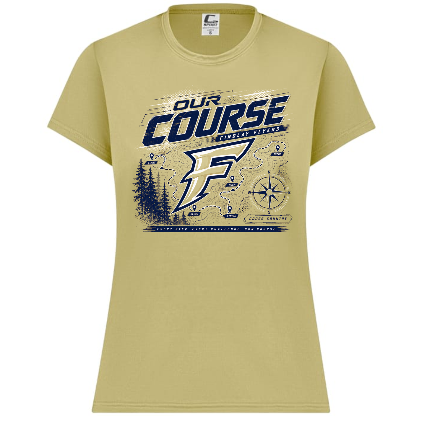 Findlay Flyers Our Course Cross Country Performance Tee
