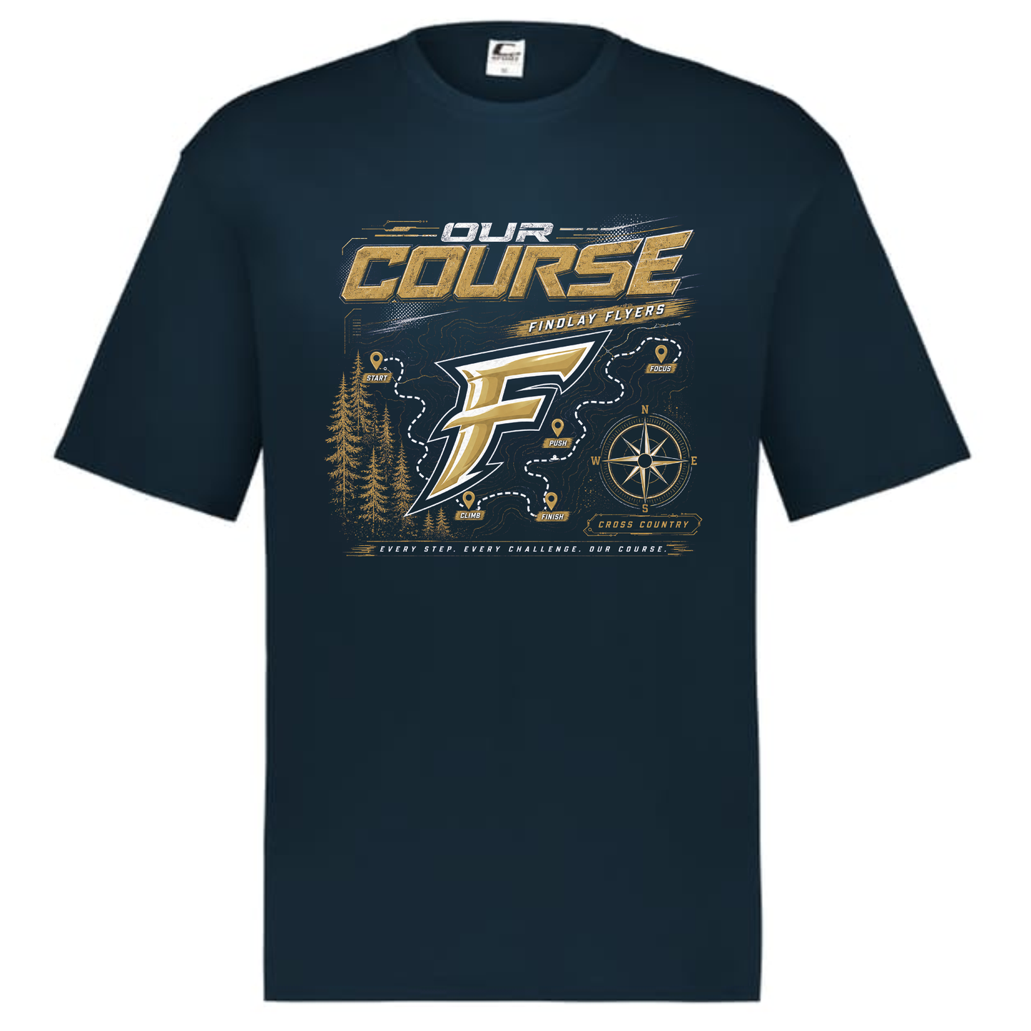 Findlay Flyers Our Course Cross Country Performance Tee