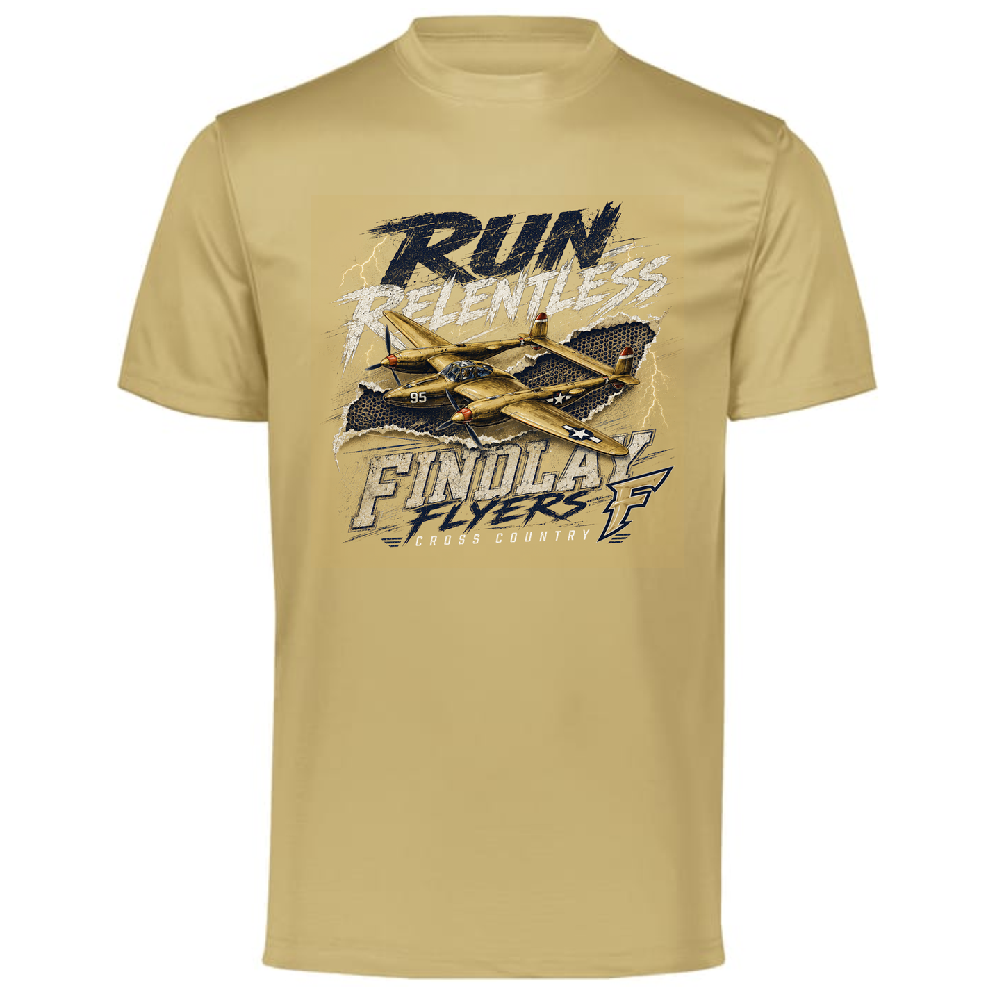 Findlay Flyers Run Relentless Cross Country Performance Tee