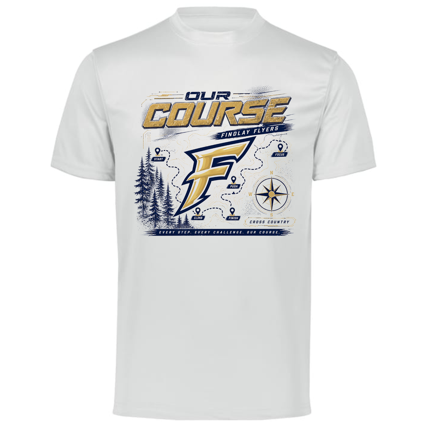 Findlay Flyers Our Course Cross Country Performance Tee