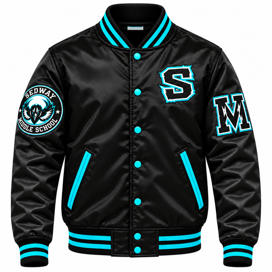 Sedway Ravens Premium Black Starter Jacket