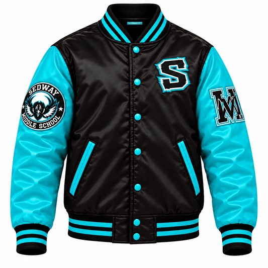 Sedway Middle School Ravens – Premium Two-Tone Varsity Jacket