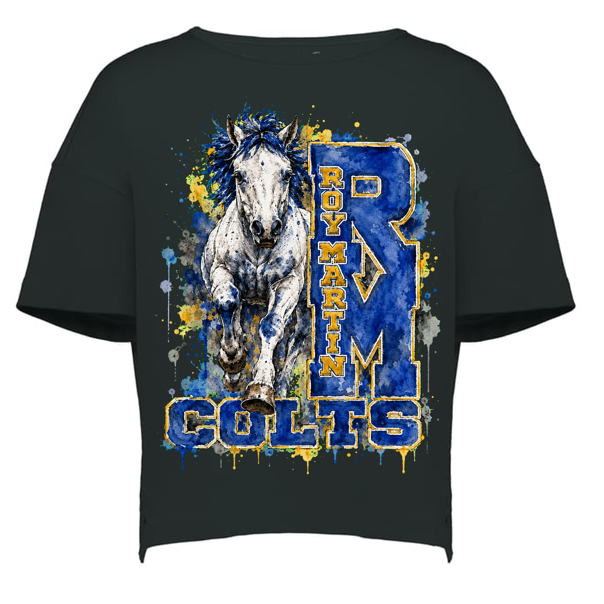 Roy Martin Colts Watercolor Spirit T-Shirts
