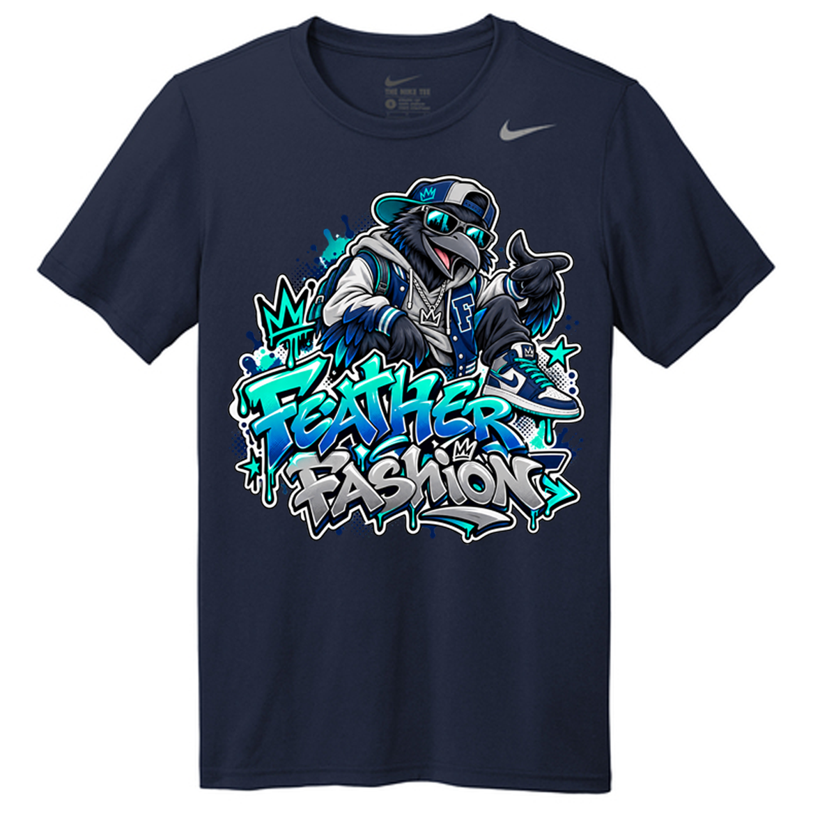 Feather Fashion – Nike Raven Streetwear T-Shirt