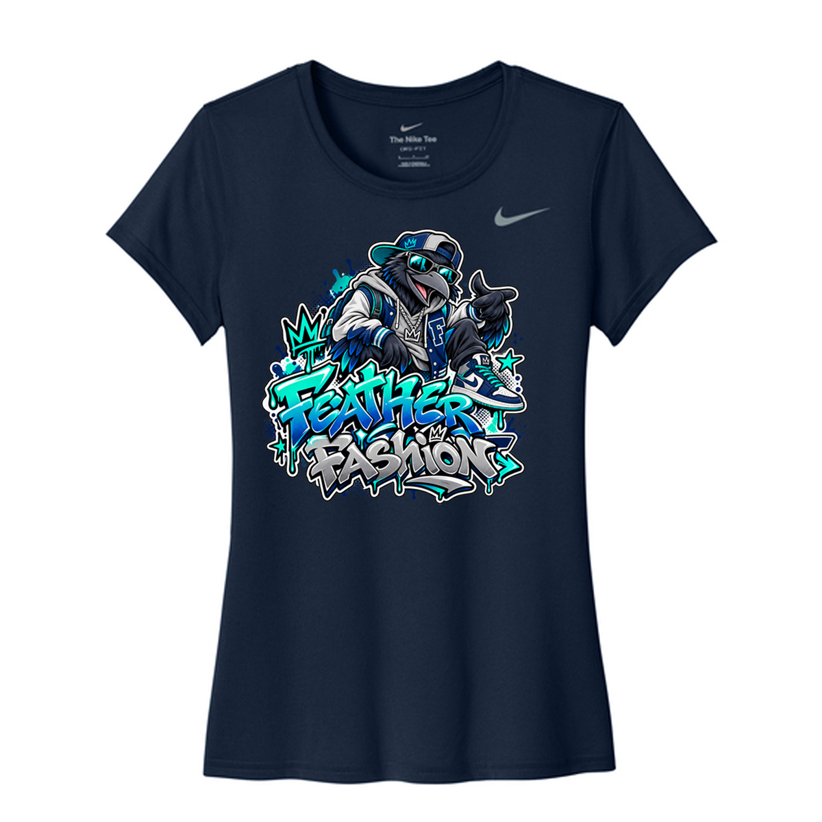 Feather Fashion – Nike Raven Streetwear T-Shirt