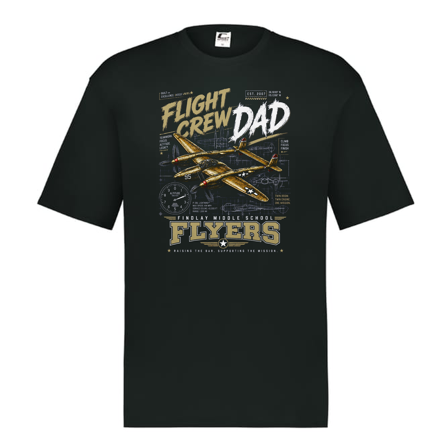 Findlay Flight Crew Dad Performance Tee