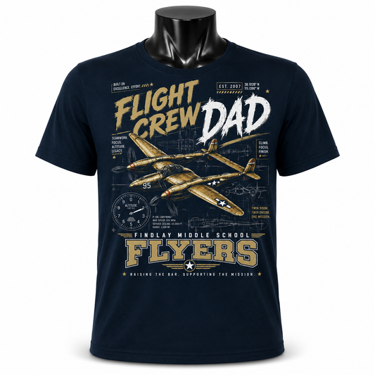 Findlay Flight Crew Dad Performance Tee
