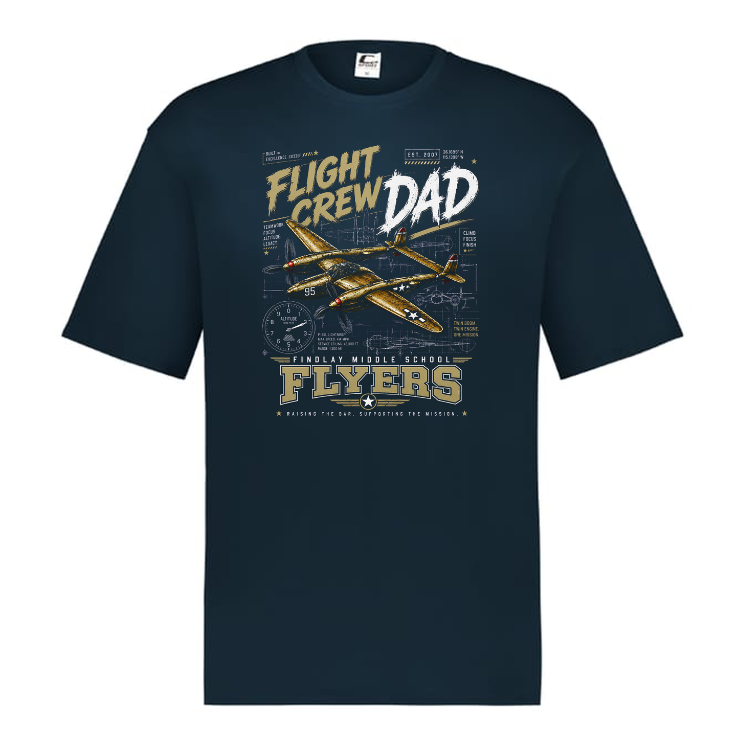 Findlay Flight Crew Dad Performance Tee