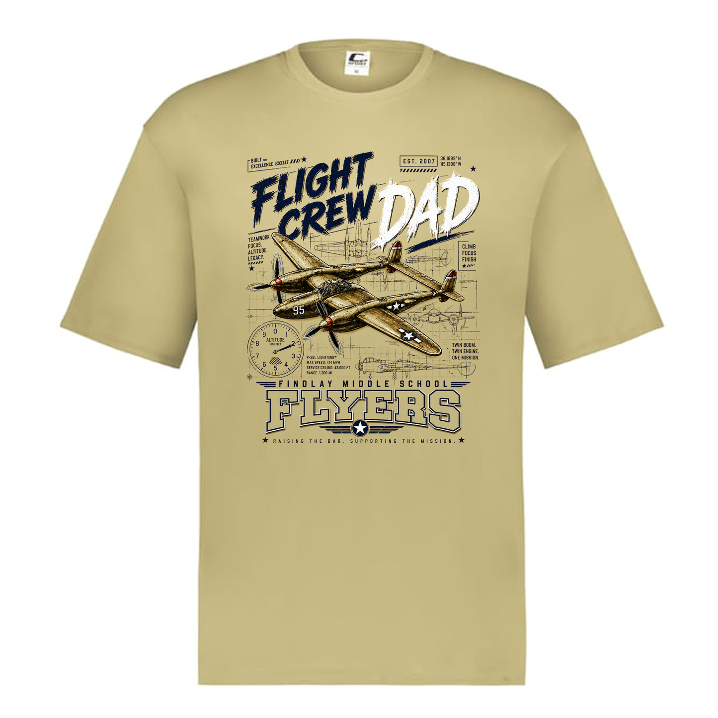 Findlay Flight Crew Dad Performance Tee