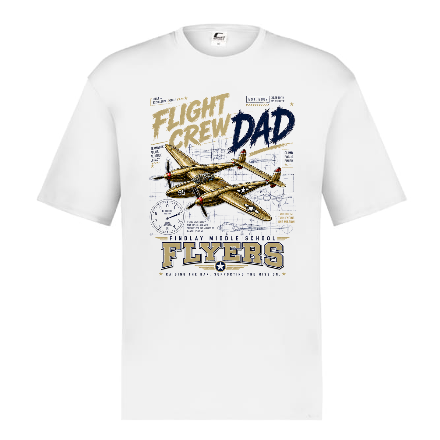 Findlay Flight Crew Dad Performance Tee