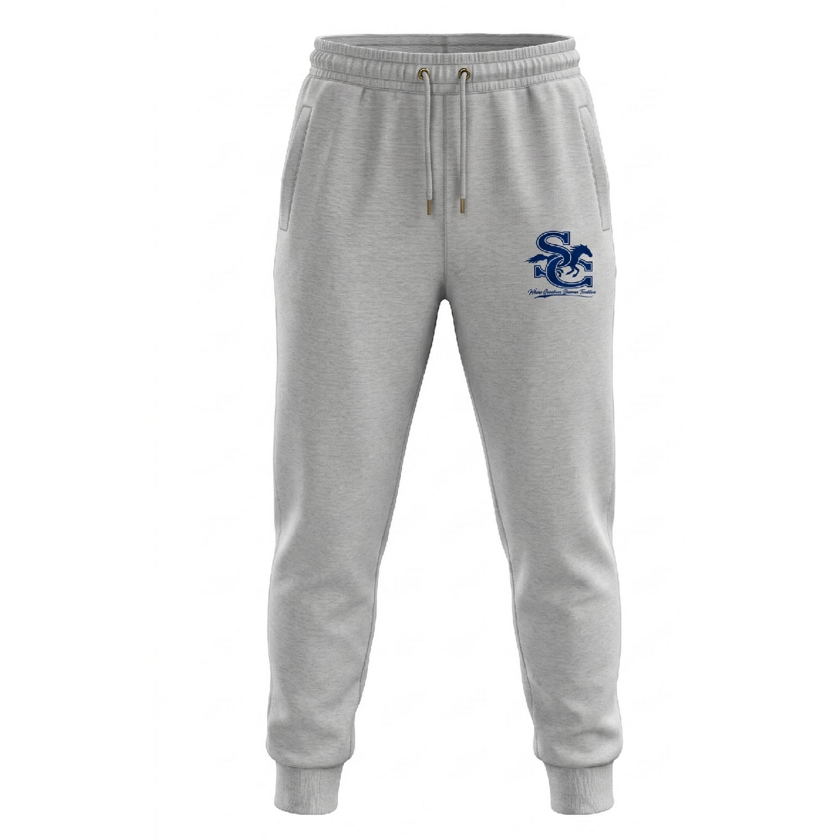 Sierra Canyon Trailblazers Premium Embroidered Joggers in Grey