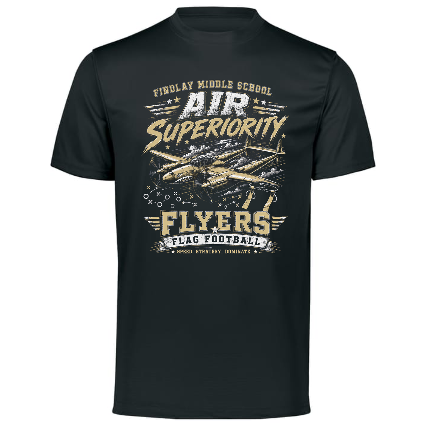 Findlay Middle School Flyers "Air Superiority" Performance Tee