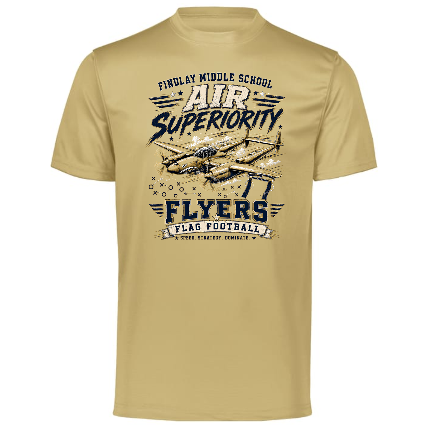 Findlay Middle School Flyers "Air Superiority" Performance Tee