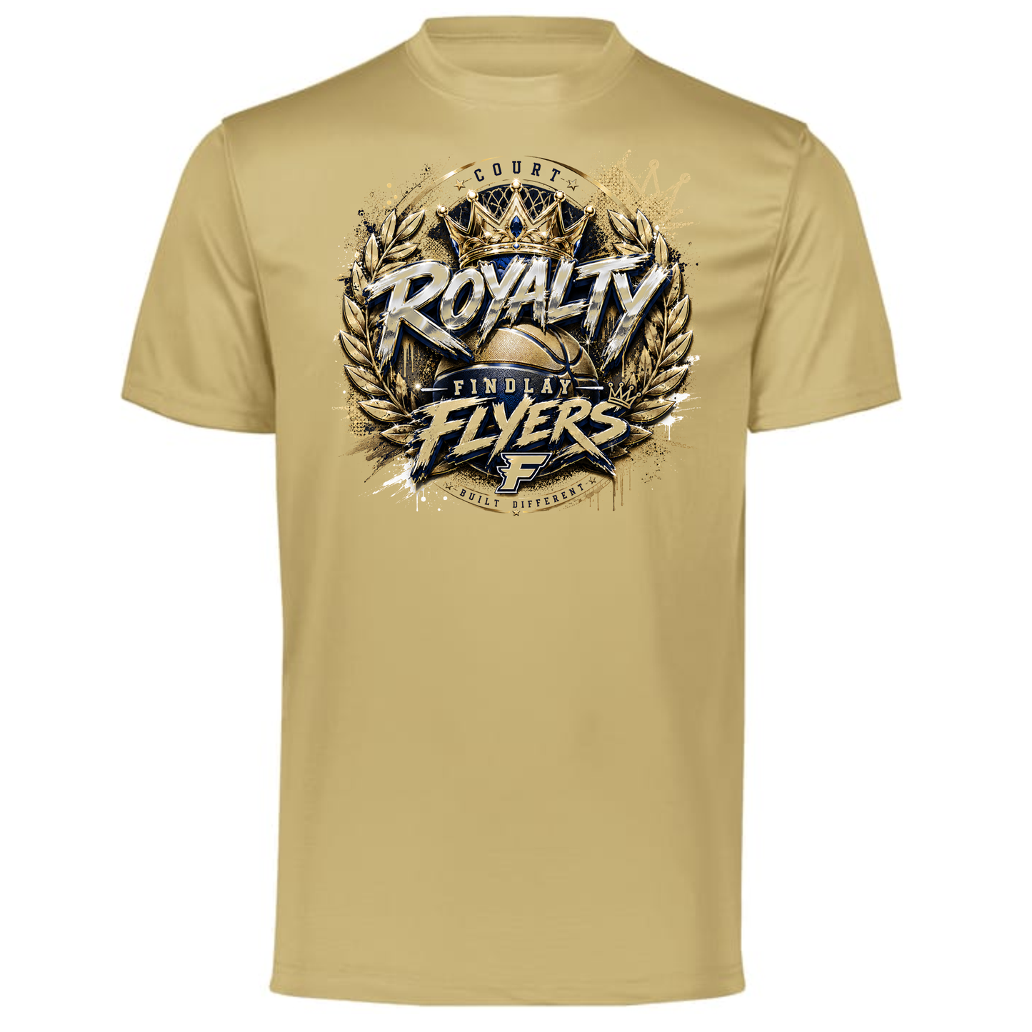 Findley Flyers Court Royalty Basketball Performance Tee