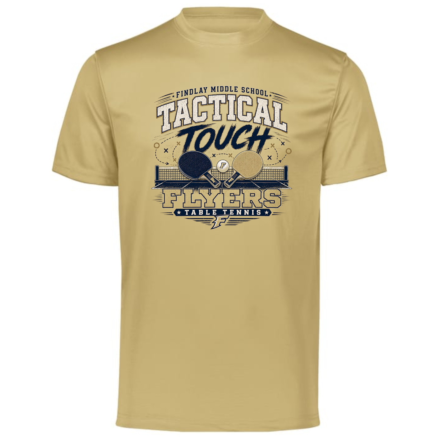 Findlay Flyers Tactical Tough Table Tennis Performance Tee