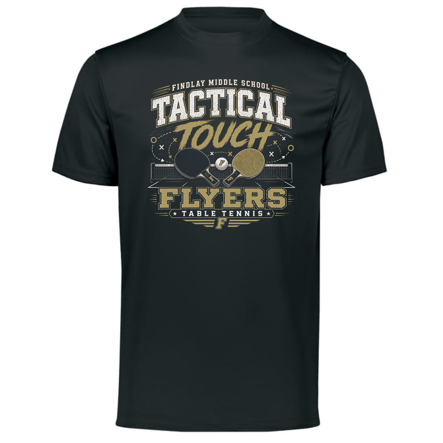 Findlay Flyers Tactical Tough Table Tennis Performance Tee