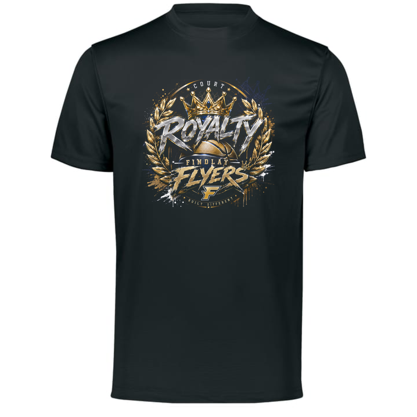 Findley Flyers Court Royalty Basketball Performance Tee