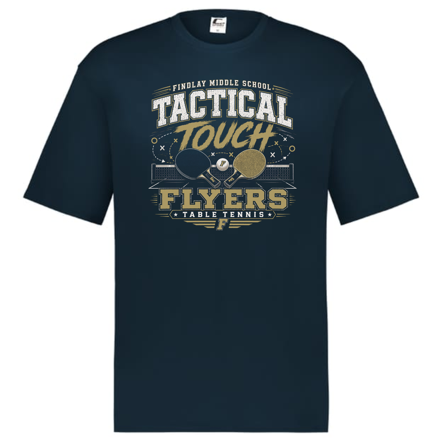 Findlay Flyers Tactical Tough Table Tennis Performance Tee