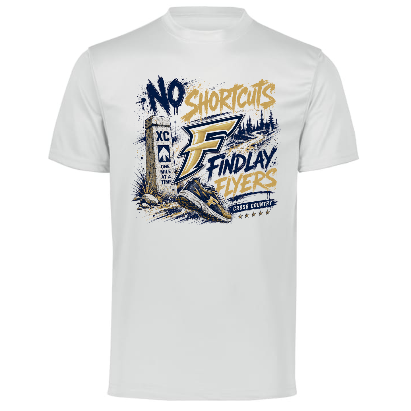 No Shortcuts Cross Country Performance Tee