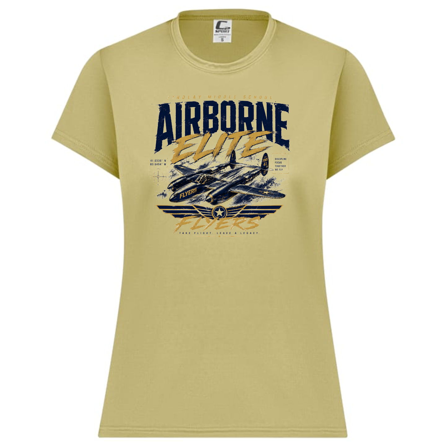 Findlay Middle School Flyers – Airborne Elite Performance Tee