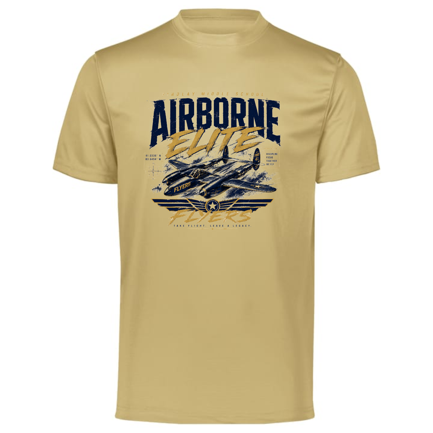 Findlay Middle School Flyers – Airborne Elite Performance Tee