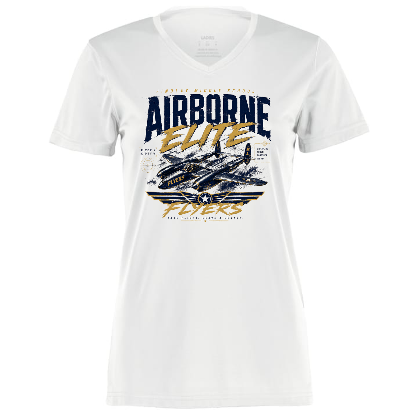 Findlay Middle School Flyers – Airborne Elite Performance Tee