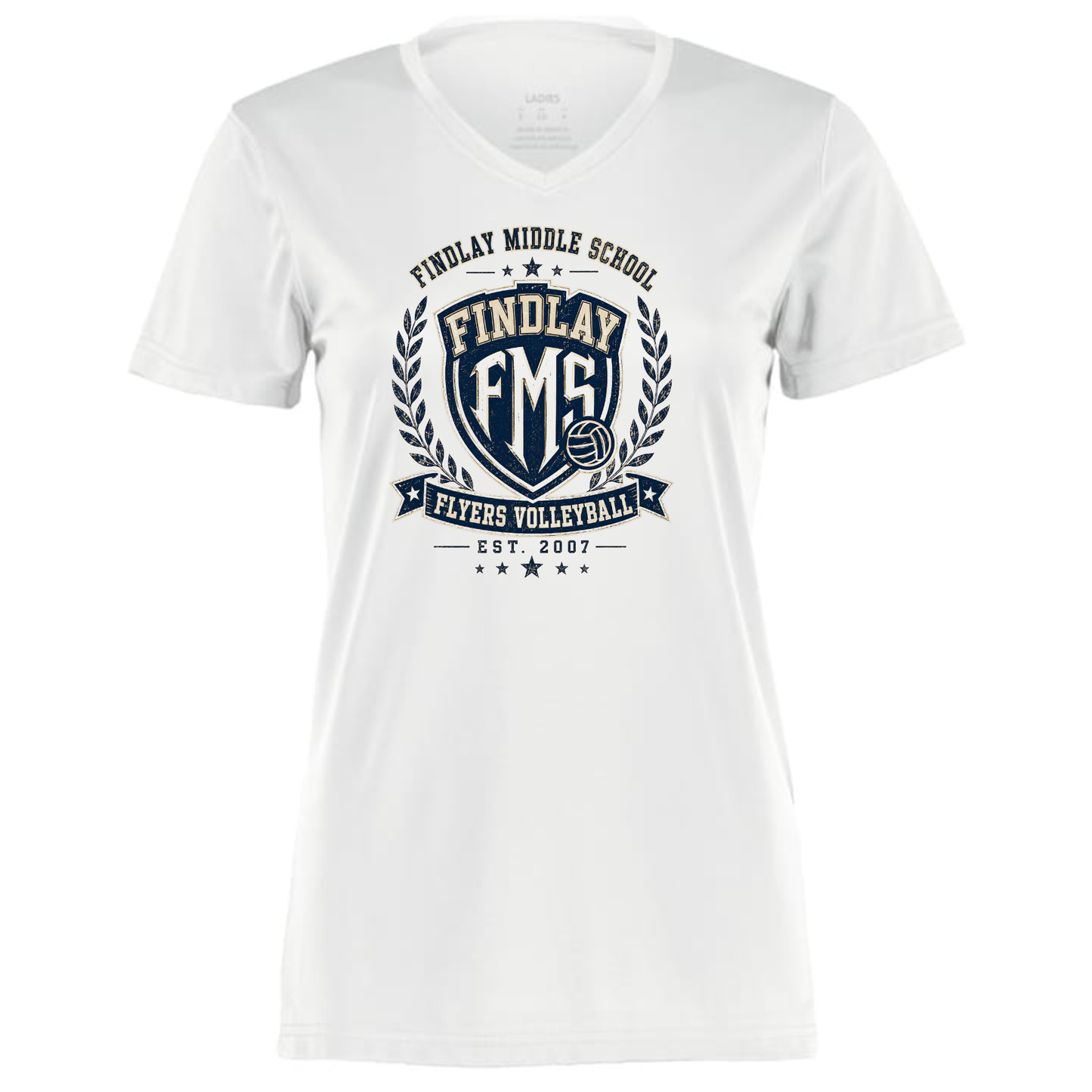 Findlay Middle School Flyers Volleyball Performance Tee