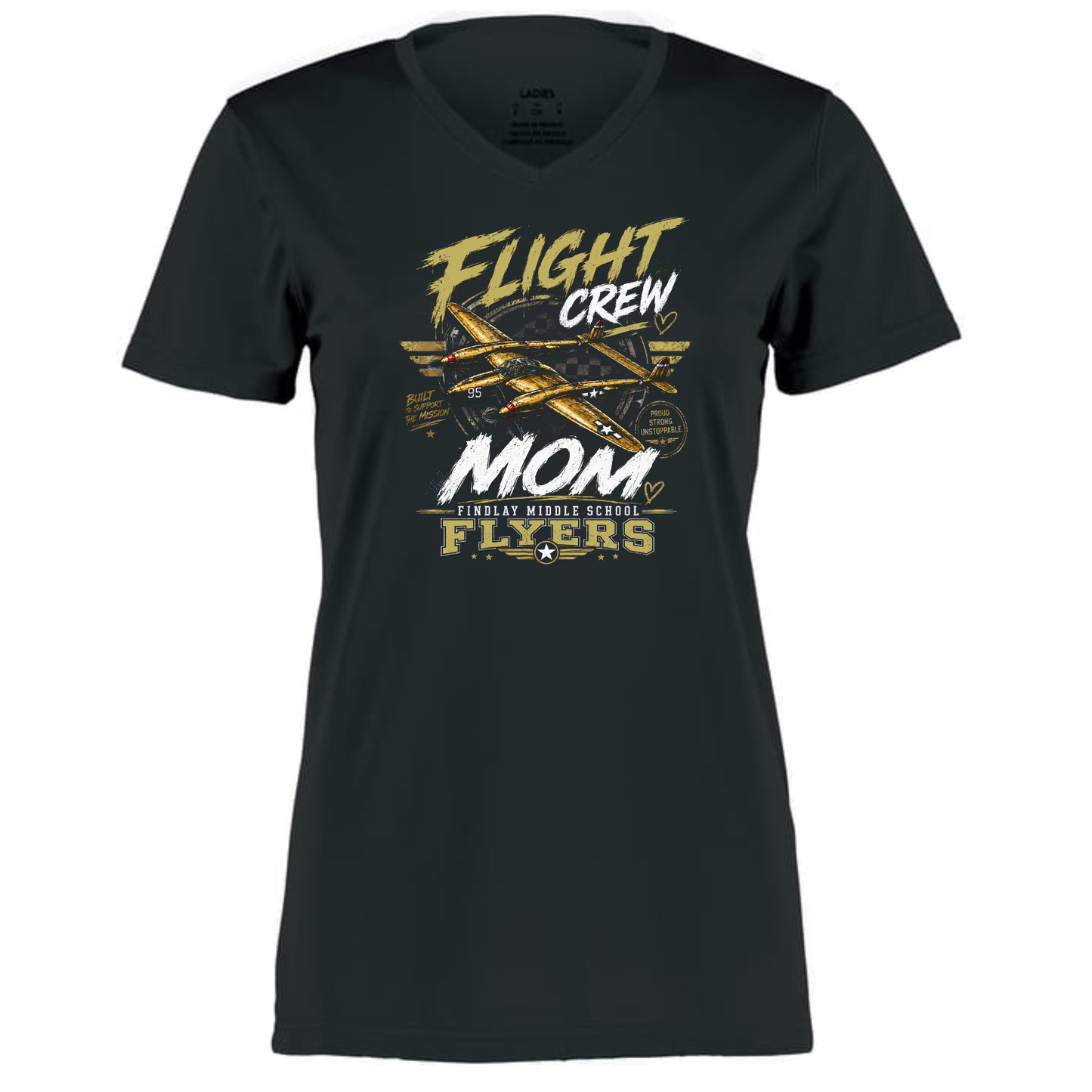 Findlay Flyers "Flight Crew Mom" Performance Tee