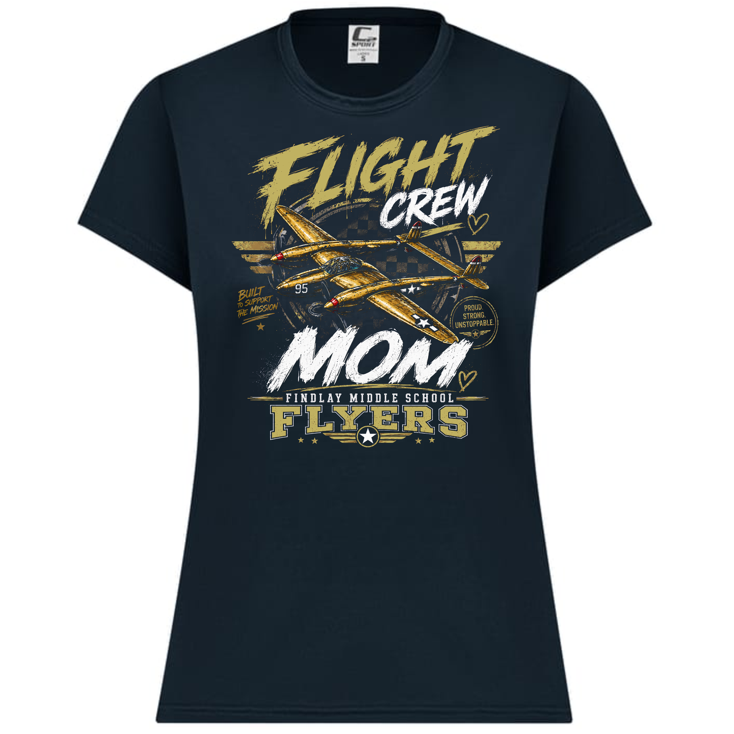 Findlay Flyers "Flight Crew Mom" Performance Tee