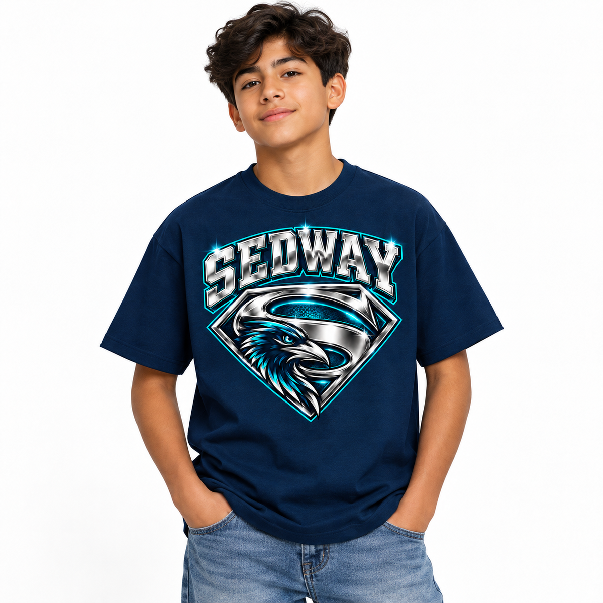 Sedway Middle School – Chrome Super Ravens Graphic T-Shirt