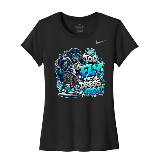Too Fly for the Dress Code – Nike Raven Streetwear T-Shirt