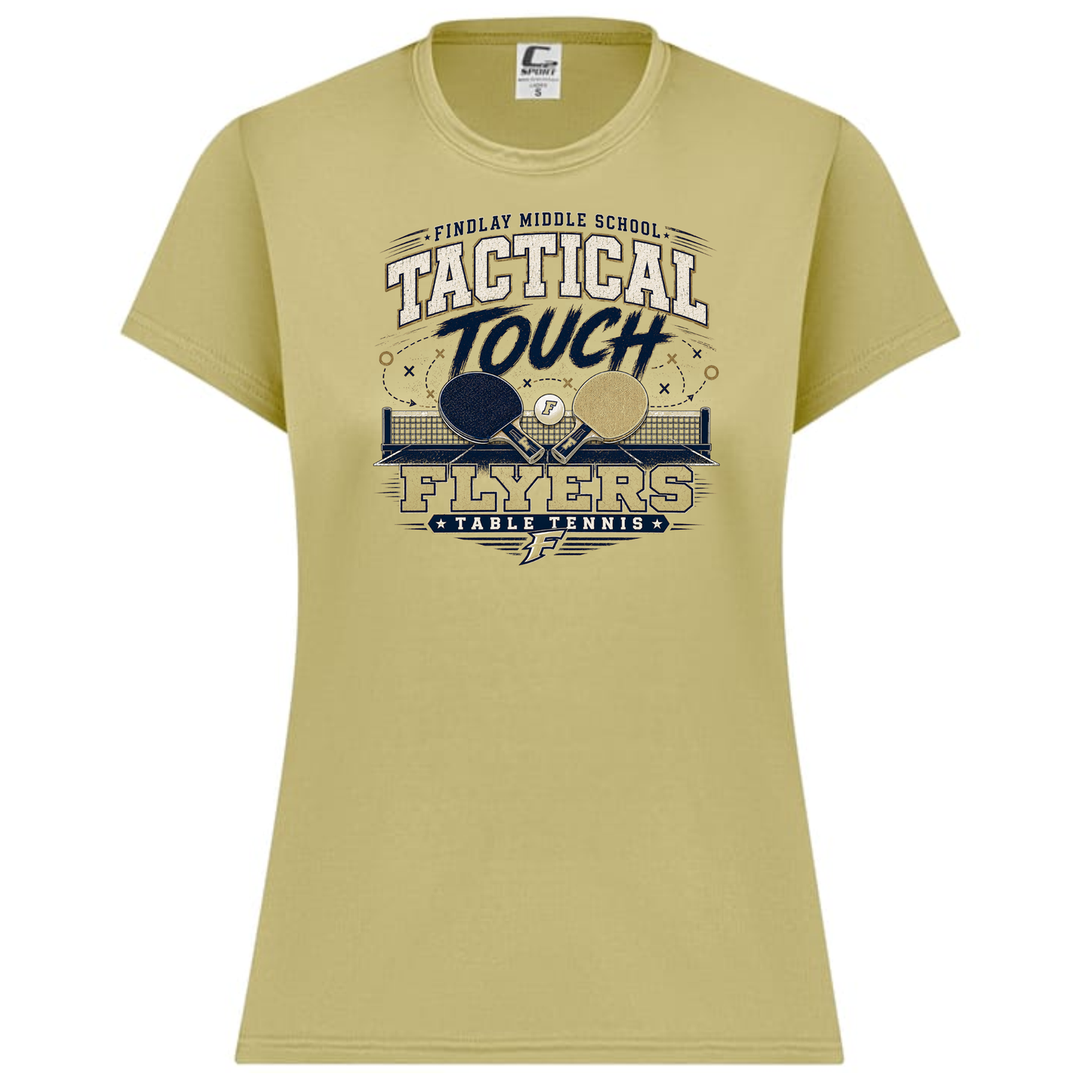 Findlay Flyers Tactical Tough Table Tennis Performance Tee