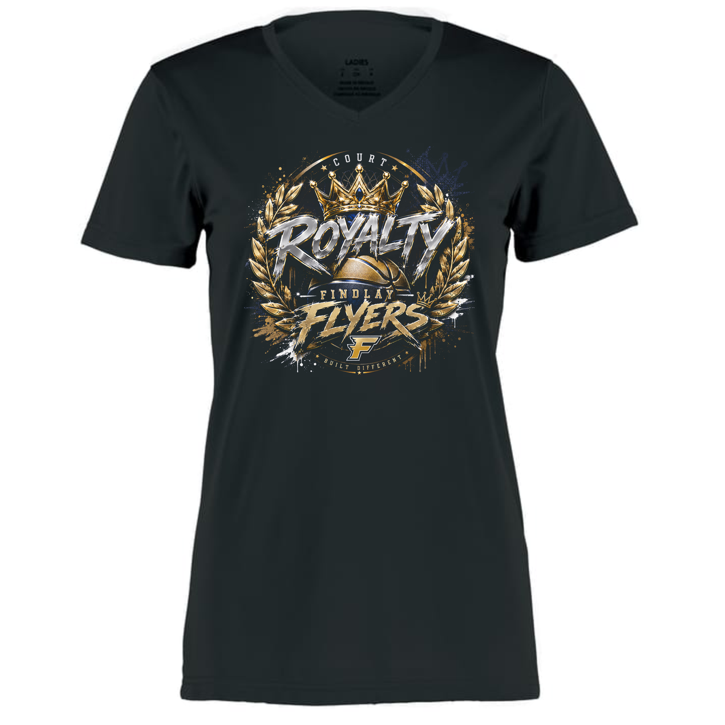 Findley Flyers Court Royalty Basketball Performance Tee