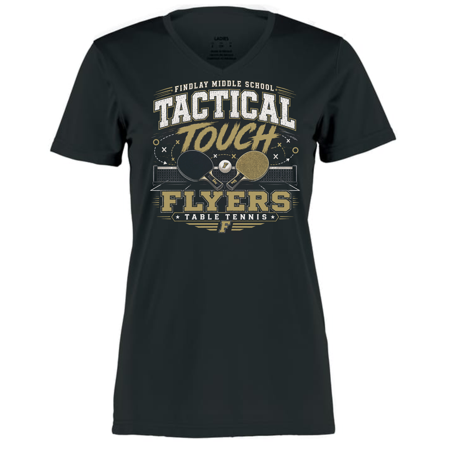 Findlay Flyers Tactical Tough Table Tennis Performance Tee