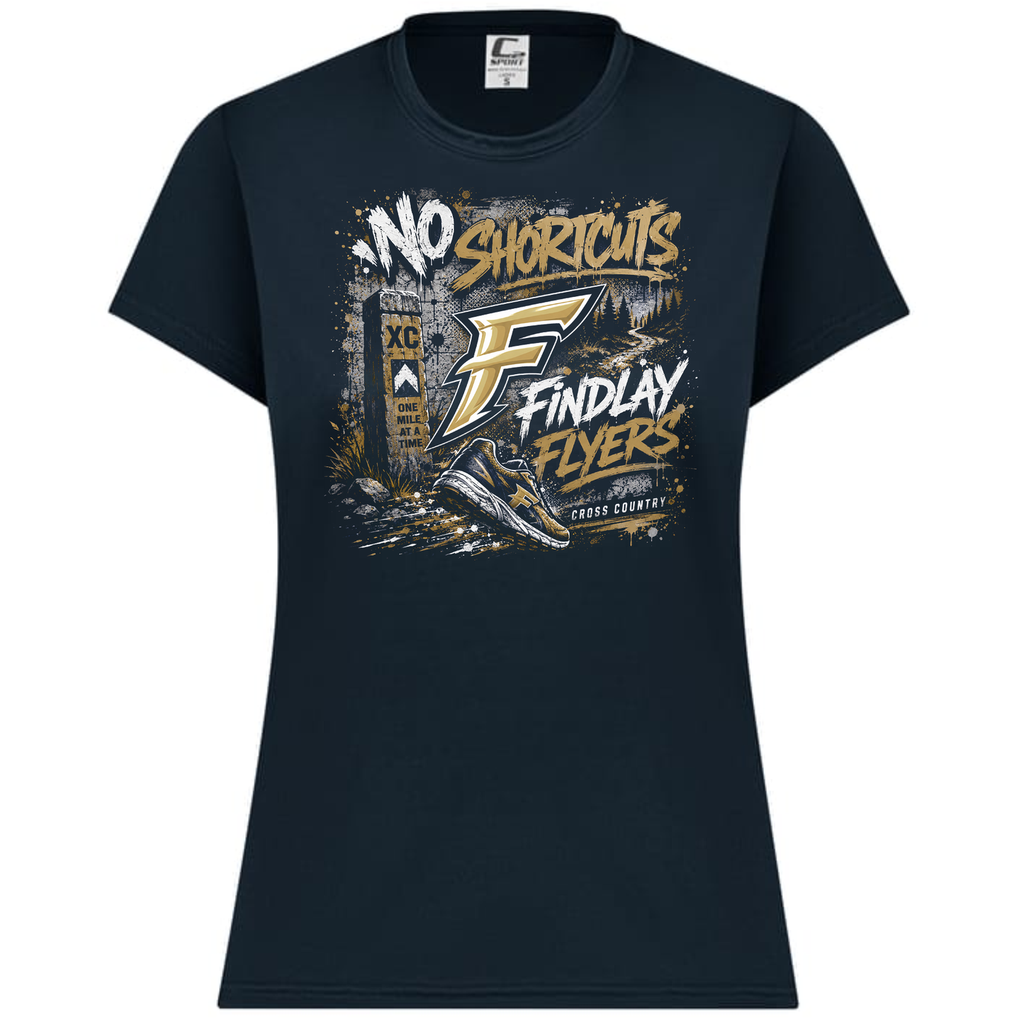 No Shortcuts Cross Country Performance Tee