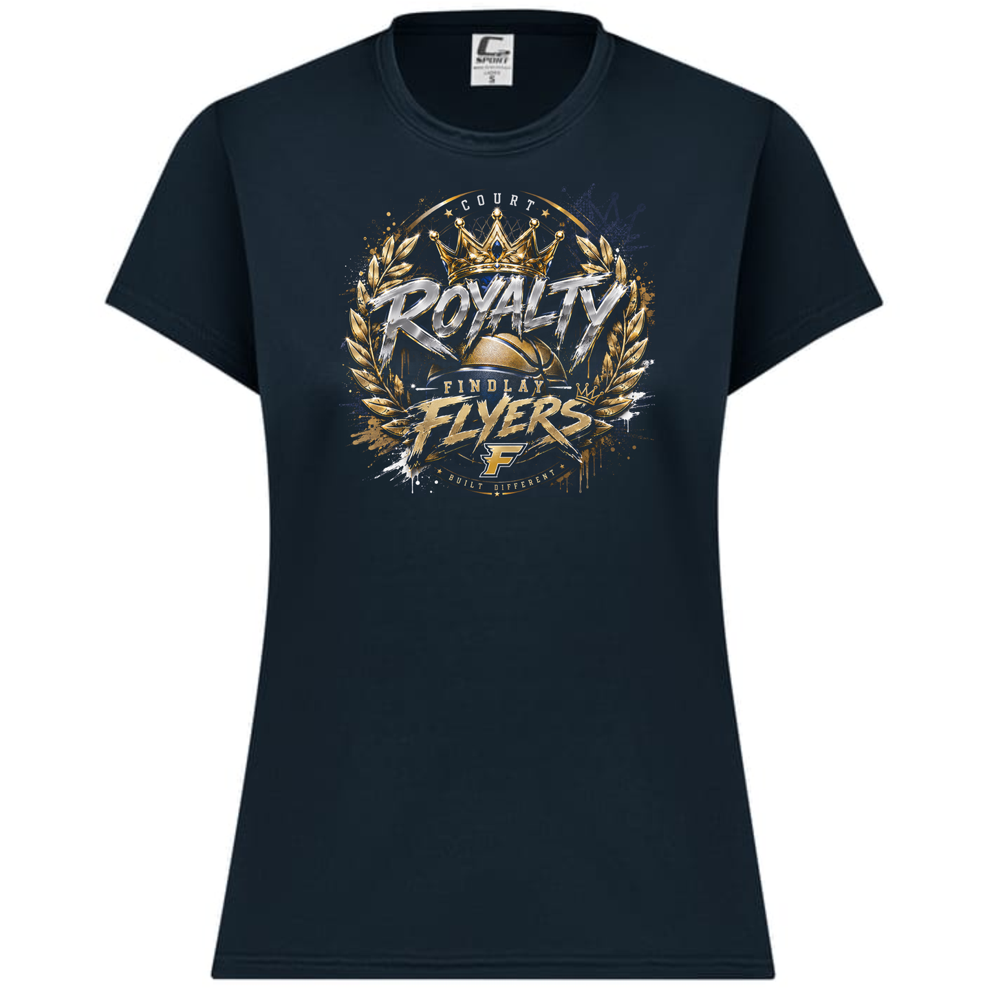 Findley Flyers Court Royalty Basketball Performance Tee