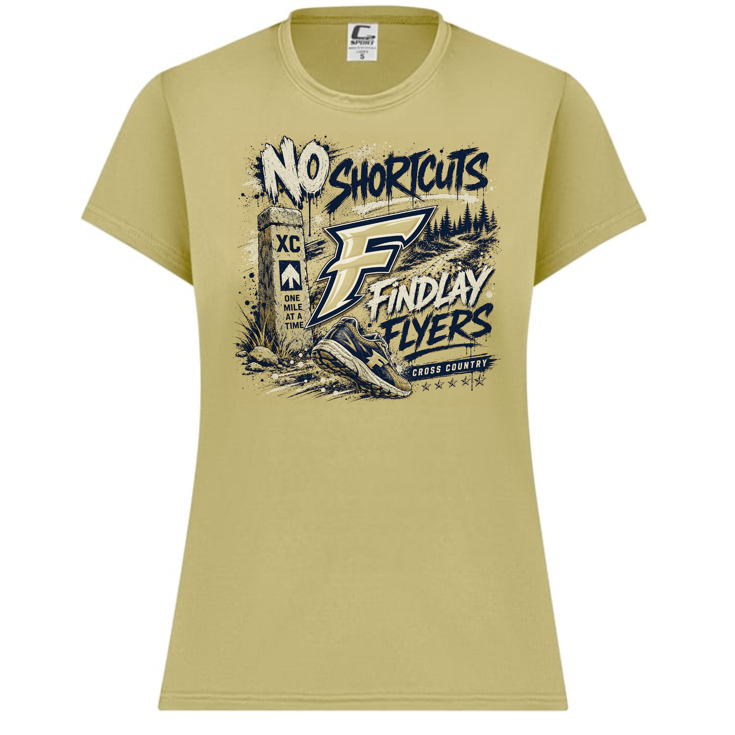 No Shortcuts Cross Country Performance Tee