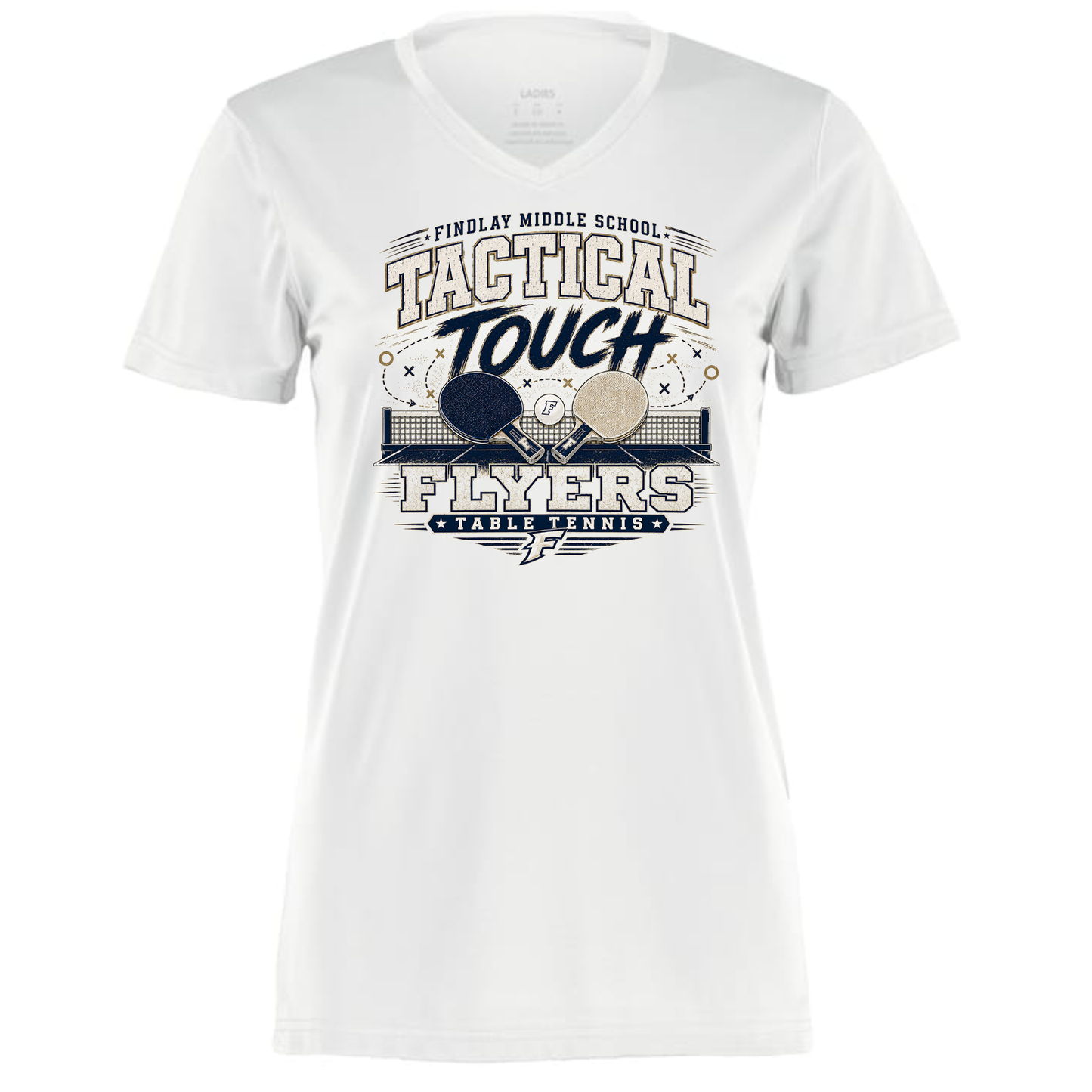 Findlay Flyers Tactical Tough Table Tennis Performance Tee