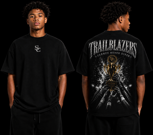 Sierra Canyon Trailblazers — Earned Never Given Oversized Streetwear T-Shirt
