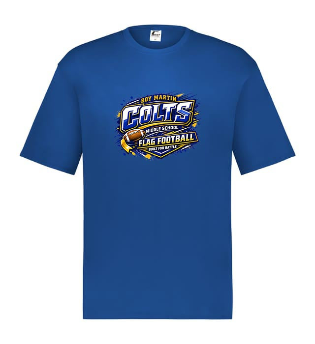 Roy Martin Colts Flag Football Performance Tee