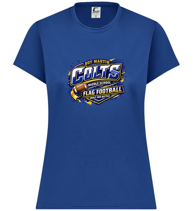 Roy Martin Colts Flag Football Performance Tee