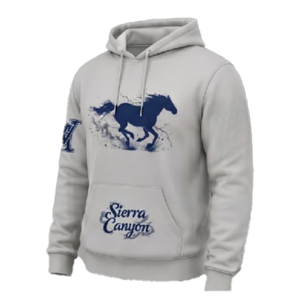 Sierra Canyon Trailblazers Premium Embroidered Hoodie In Grey