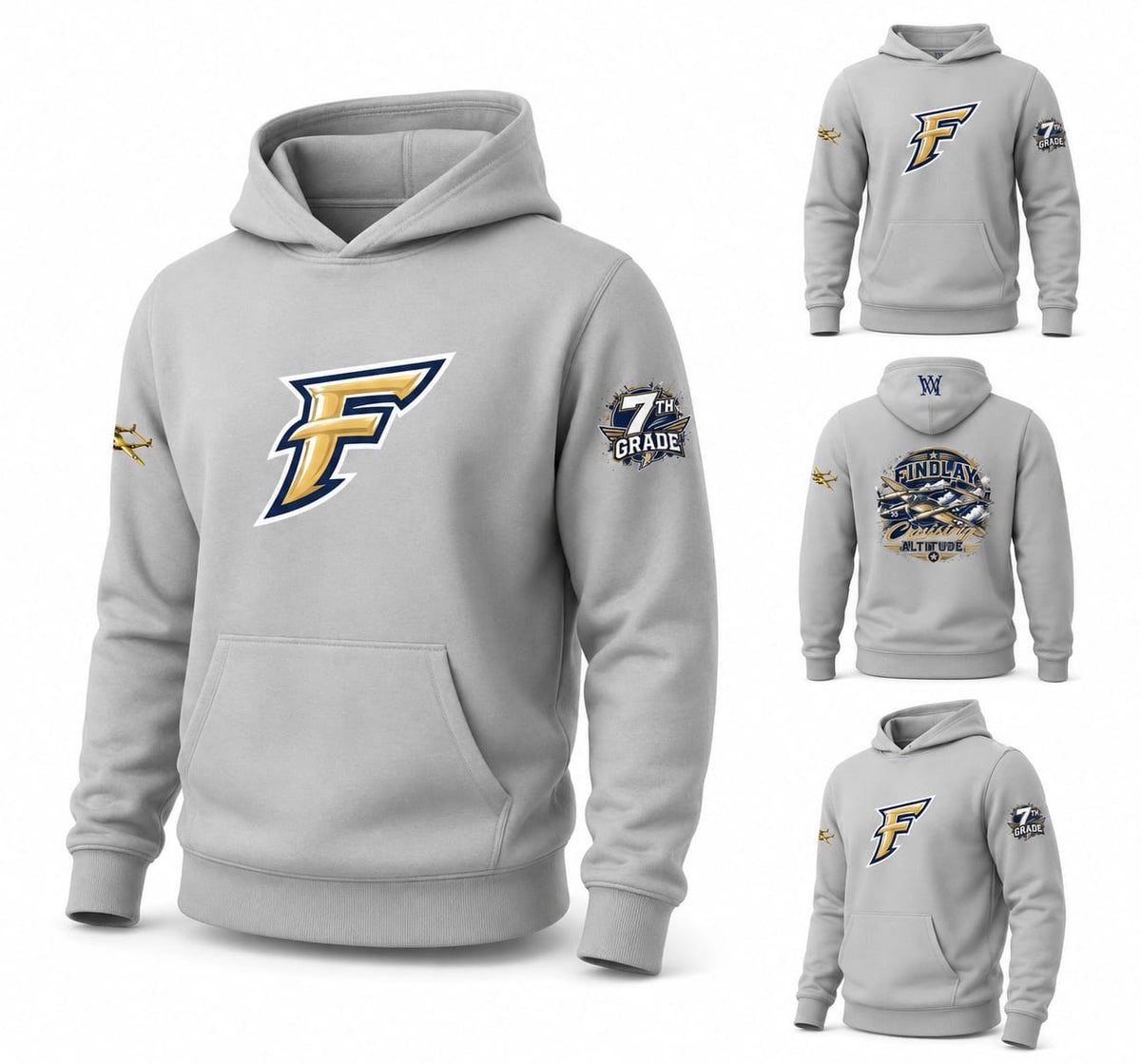 Findlay Flyers Grade-Level Embroidered Hoodie